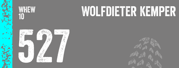 Wolfdieter Kemper nimmt mit Startnummer 527 am WHEW10 teil