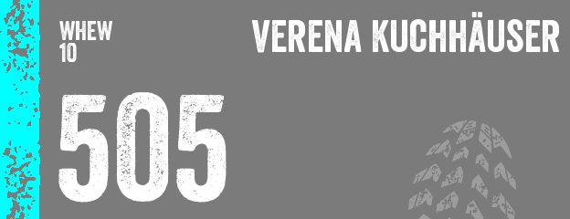 Verena Kuchhäuser nimmt mit Startnummer 505 am WHEW10 teil