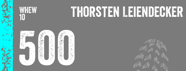 Thorsten Leiendecker nimmt mit Startnummer 500 am WHEW10 teil