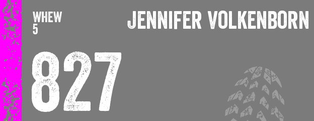 Jennifer Volkenborn nimmt mit Startnummer 827 am WHEW5 teil