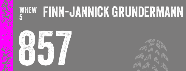 Finn-Jannick Grundermann nimmt mit Startnummer 857 am WHEW5 teil