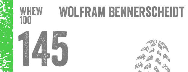 Wolfram Bennerscheidt nimmt mit Startnummer 145 am WHEW100 teil
